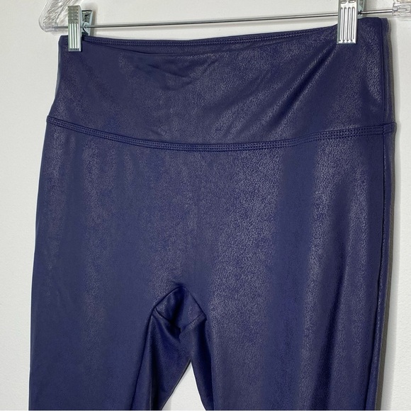 All Worthy by Hunter McGrady Navy Blue The Ultimate Faux Leather Leggings - Picture 2 of 9